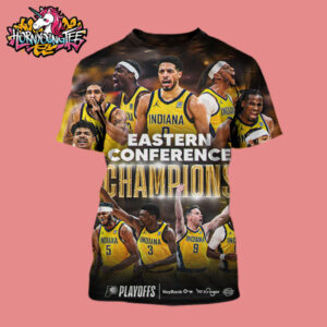 Indiana Pacers Wins NBA Finals 2025 Eastern Conference Champion All Over Print Shirt