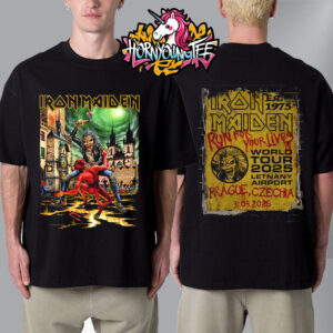 Iron Maiden Run For Your Lives Tour 2025 Venue At Letnany Airport On September 31 2025 Prague Czechia Unisex T-Shirt Two Sides