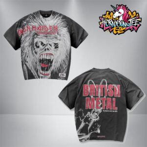 Iron Maiden X Represent Merch Tee British Metal Celebrating 50 Years Anniversary All Over Print Shirt