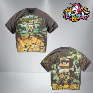 Iron Maiden X Represent Merch Tee Holy Smoke Celebrating 50 Years Anniversary All Over Print Shirt