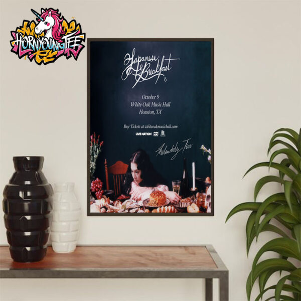 Japanese Breakfast Music Show At White Oak Music Hall On October 9 2025 Houston TX Poster Home Decor Canvas