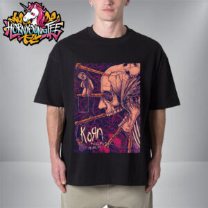 KoRn Band Venue Poster At Hellfest Open Air Festival On June 19 2025 In Rock City Unisex T-Shirt