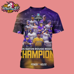 LSU Tigers Baseball Poster Celebrates The Champions 2025 Baton Rouge Regional Champion All Over Print Shirt