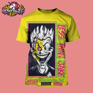 Less Than Jake At Vans Warped Tour 2 Shows In Washington DC On June 14-15 2025 Limited Poster All Over Print Shirt