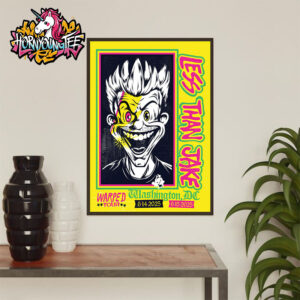 Less Than Jake At Vans Warped Tour 2 Shows In Washington DC On June 14-15 2025 Limited Poster Poster Home Decor Canvas