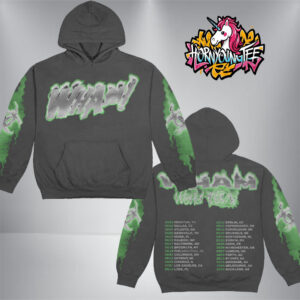 Lil Baby WHAM World Tour Flames 2025 Nuclear Schedule Tour Dates Unisex Hoodie