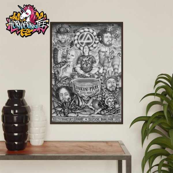 Linkin Park At Deutsche Bank Park On July 9 2025 In Frankfurt Germany From Zero World Tour 2025 Poster Home Decor Canvas