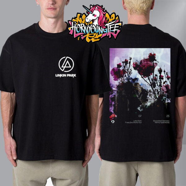 Linkin Park At Merkur Spiel Arena On July 1 2025 In Germany From Zero World Tour Unisex T-Shirt Two Sides