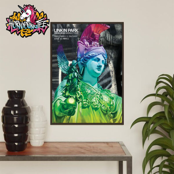 Linkin Park At Stade De France On July 11 2025 In Paris France From Zero World Tour Poster Home Decor Canvas