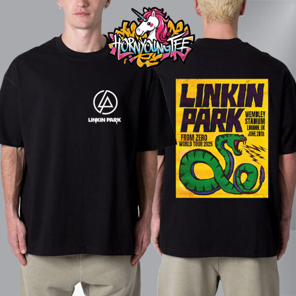 Linkin Park From Zero World Tour 2025 At Wembley Stadium On June 28 2025 In London UK Unisex T-Shirt Two Sides