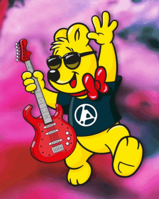 Linkin Park x Haribo From Zero World Tour 2025 Pooh Bear Art