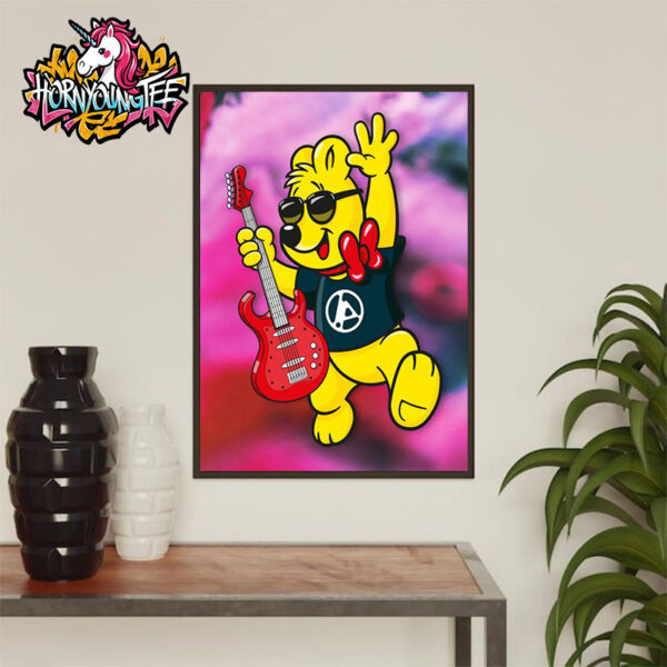 Linkin Park x Haribo From Zero World Tour 2025 Pooh Bear Art Poster Home Decor Canvas