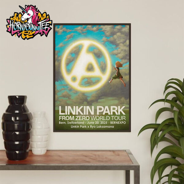 Linkin Park x Ryo Laksamana At Bernexpo On June 20 2025 In Bern Switzerland From Zero World Tour Poster Home Decor Canvas