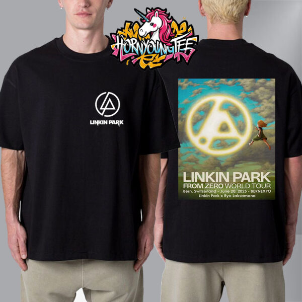 Linkin Park x Ryo Laksamana At Bernexpo On June 20 2025 In Bern Switzerland From Zero World Tour Unisex T-Shirt Two Sides