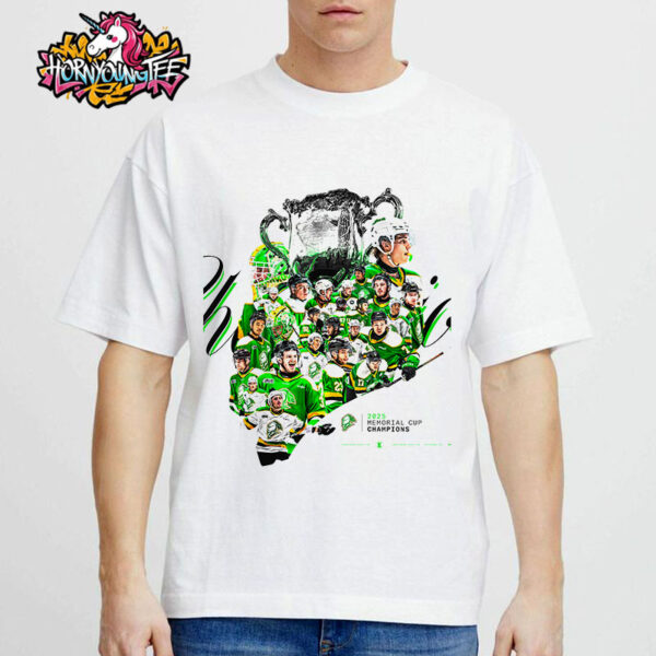 London Knights Poster Celebrates The Champions 2025 Memorial Cup Champions Unisex T-Shirt