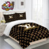 Louis Vuitton Green And White Multi Logo Bedding Sets