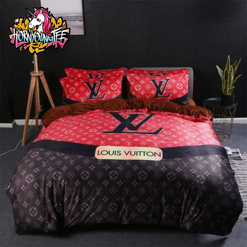 Louis Vuitton Two Tone Monogram Duvet Set Comforter Bedding Sets Louis Vuitton Two Tone Monogram Duvet Set Comforter Bedding Sets