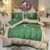 Louis Vuitton Green And White Multi Logo Bedding Sets