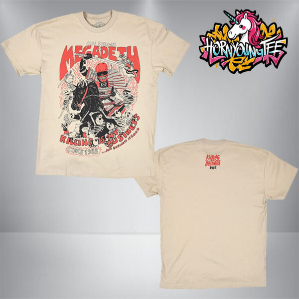 Megadeth x Half Sumo Merch Tee Rattlehead Ronin 20 Years Anniversary Since 1985 Killing Is My Business Unisex T-Shirt