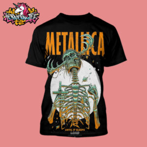 Metallica Limited Poster Until It Sleeps Load Remastered By Luke Preece Artis All Over Print Shirt
