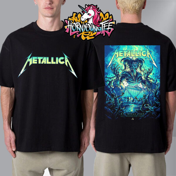 Metallica M72 Atlanta Venue Poster At Mercedes Benz Stadium In Atlanta GA On June 3 2025 M72 World Tour Unisex T-Shirt Two Sides