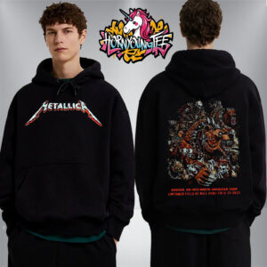 Metallica M72 Denver 2025 Night 1 Venue Hoodie In Denver Colorado At Empower Field at Mile High On June 27 2025 Black Unisex Hoodie