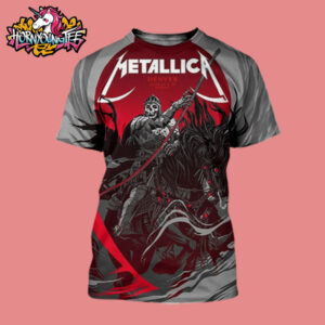 Metallica M72 Denver Exclusive Tee At Empower Field At Mile High On June 27 And 29 2025 In Denver Colorado Skull Knight All Over Print Shirt