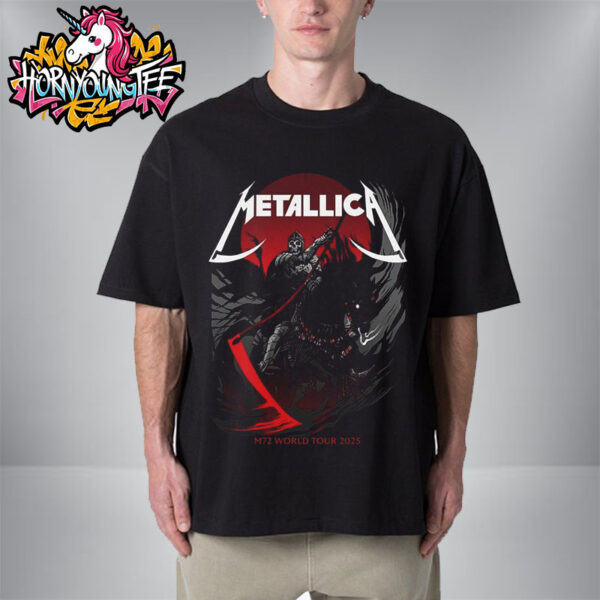 Metallica M72 Denver Exclusive Tee At Empower Field At Mile High On June 27 And 29 2025 In Denver Colorado Skull Knight Unisex T-Shirt