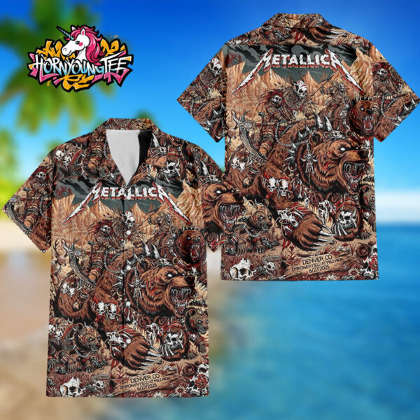 Metallica M72 Denver Night 1 At Empower Field At Mile High On June 27 2025 North America Tour 2025 Regular Hawaiian Shirt