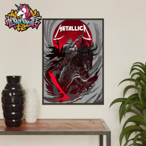 Metallica M72 Denver Poster Night 1 At Empower Field At Mile High On June 27 And 29 2025 In Denver Colorado Skull Knight Poster Home Decor Canvas