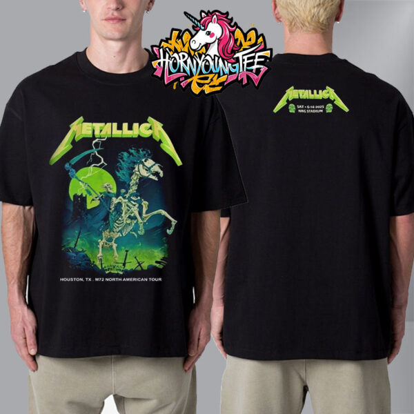 Metallica M72 Houston 2025 At NRG Stadium On June 14 2025 Houston Texas North America Tour Unisex T-Shirt Two Sides