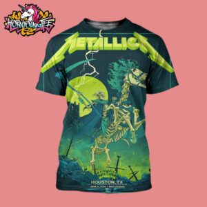Metallica M72 Houston Poster Tonight At NRG Stadium On June 14 2025 In Houston Texas All Over Print Shirt