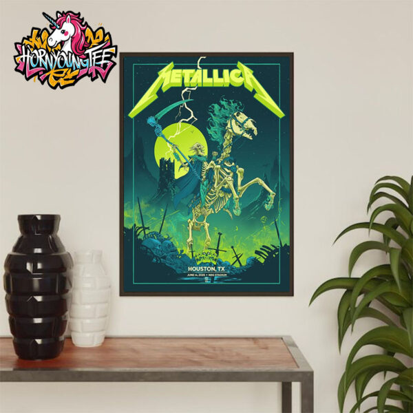 Metallica M72 Houston Poster Tonight At NRG Stadium On June 14 2025 In Houston Texas Poster Home Decor Canvas