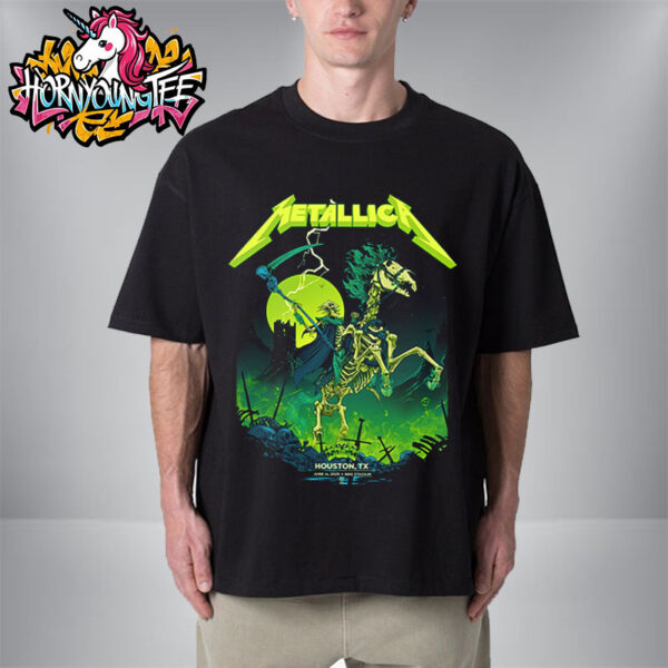 Metallica M72 Houston Poster Tonight At NRG Stadium On June 14 2025 In Houston Texas Unisex T-Shirt