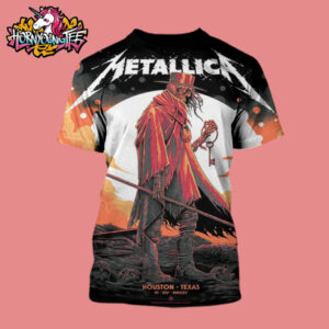 Metallica M72 Houston Venue Poster Houston Pop Up Shop On June 14 2025 In Houston Texas All Over Print Shirt