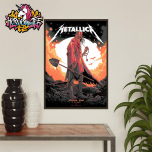 Metallica M72 Houston Venue Poster Houston Pop Up Shop On June 14 2025 In Houston Texas Poster Home Decor Canvas