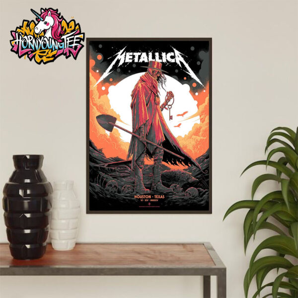 Metallica M72 Houston Venue Poster Houston Pop Up Shop On June 14 2025 In Houston Texas Poster Home Decor Canvas