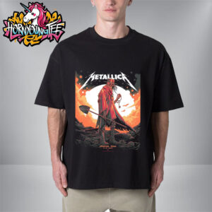 Metallica M72 Houston Venue Poster Houston Pop Up Shop On June 14 2025 In Houston Texas Unisex T-Shirt