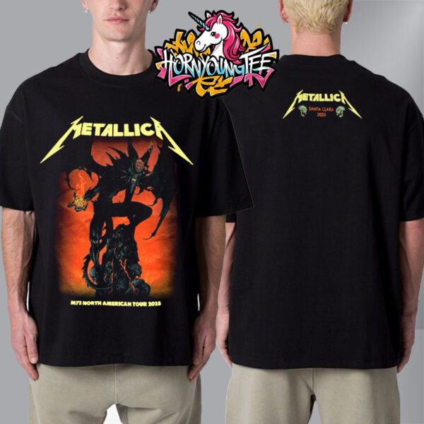 Metallica M72 Santa Clara Exclusive Pop Up Shop Merchandise Tee In California At Levi’s Stadium On June 20 And 22 2025 Kelly Art 72 Seasons Unisex T-Shirt Two Sides