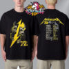 Metallica M72 Santa Clara Exclusive Pop Up Shop Skull Schedule Tour Dates Unisex T-Shirt Two Sides