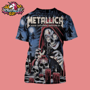 Metallica M72 Santa Clara Merch Tee Night 2 At Levi’s Stadium On June 22 2025 In California North America Tour All Over Print Shirt