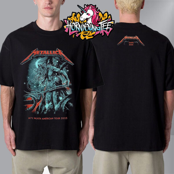 Metallica M72 Tampa At Raymond James Stadium On June 6-8 2025 North American Tour 2025 Unisex T-Shirt Two Sides