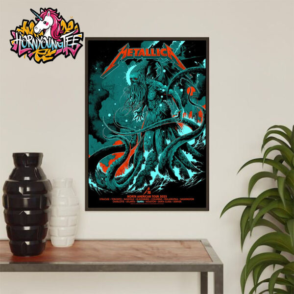 Metallica M72 Tampa Exclusive Pop Up Shop At Raymond James Stadium On June 6-8 2025 North American Tour 2025 Poster Home Decor Canvas