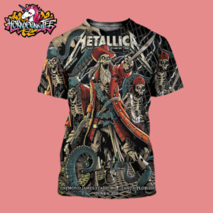 Metallica M72 Tampa Poster Night 1 At Raymond James Stadium On June 6 2025 In Tampa Florida All Over Print Shirt