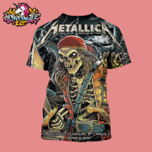 Metallica M72 Tampa Poster Night 2 At Raymond James Stadium On June 8 2025 In Tampa Florida All Over Print Shirt