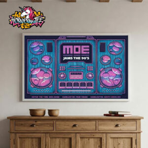 Moe The Band Charleston Poster At Charleston Pour House On June 18-19 2025 In Charleston SC Jam The 90s Poster Home Decor Canvas Horizontal