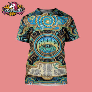 Moe The Band Circle Of Giants Summer 2025 Tour Poster Schedule Tour Dates All Over Print Shirt
