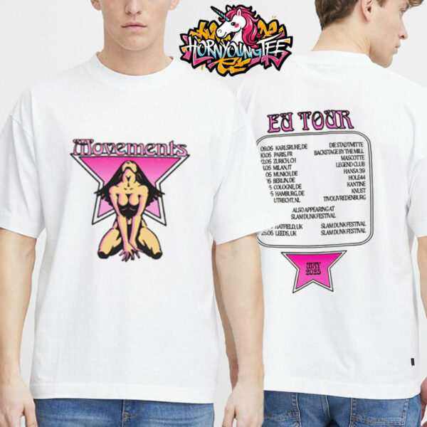 Movements Band EU Tour 2025 Merch Tee Schedule T-Shirt Two Sides