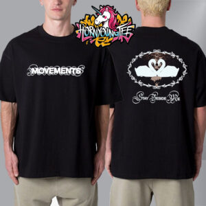 Movements Band EU UK Tour Merchandise Stay Beside Me Tee Unisex T-Shirt Two Sides