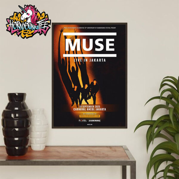 Muse Band Venue Poster At Carnaval Ancol On September 19 2025 Jakarta Poster Home Decor Canvas